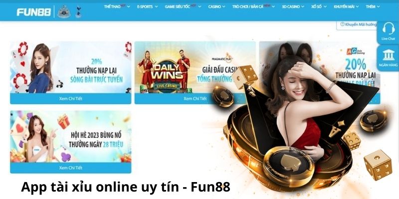 Top 6 App Tài Xỉu Online Uy Tín Do Các Chuyên Gia Bình Chọn App tài xỉu online uy tín - Fun88
